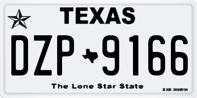 TX license plate DZP9166