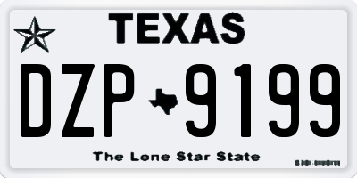TX license plate DZP9199