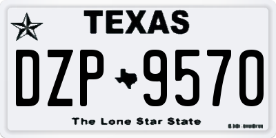 TX license plate DZP9570