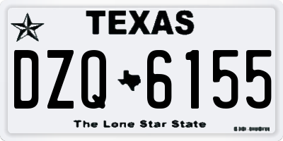 TX license plate DZQ6155