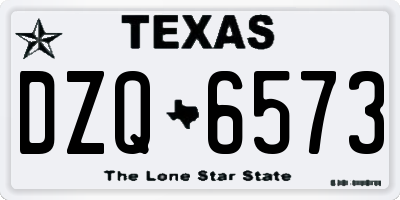TX license plate DZQ6573