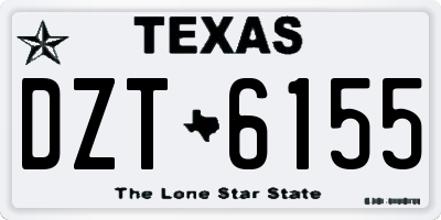 TX license plate DZT6155