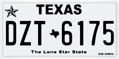 TX license plate DZT6175