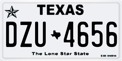 TX license plate DZU4656