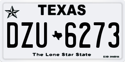 TX license plate DZU6273