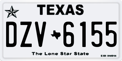 TX license plate DZV6155