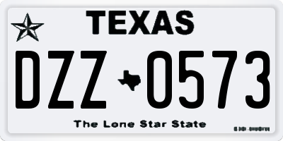 TX license plate DZZ0573