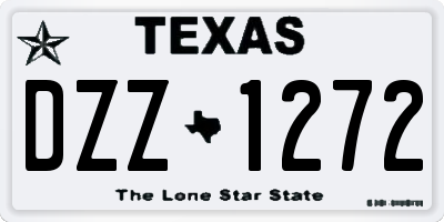 TX license plate DZZ1272