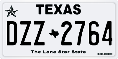 TX license plate DZZ2764