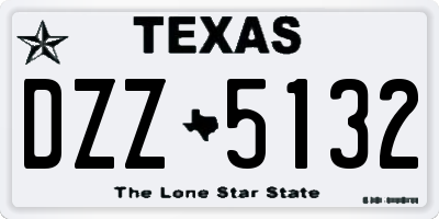 TX license plate DZZ5132