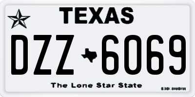 TX license plate DZZ6069