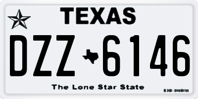 TX license plate DZZ6146