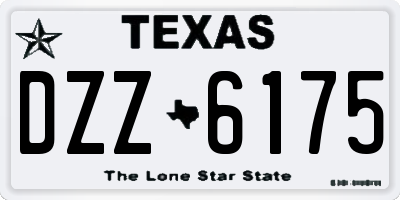 TX license plate DZZ6175