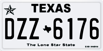 TX license plate DZZ6176