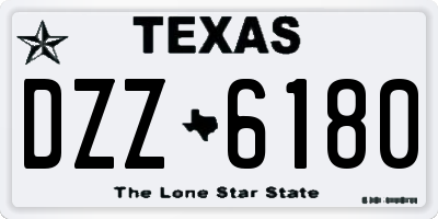 TX license plate DZZ6180