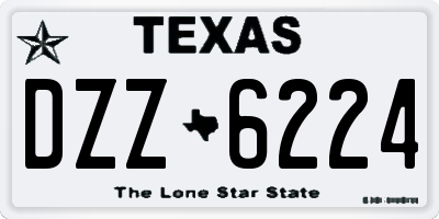 TX license plate DZZ6224