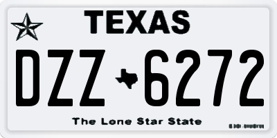 TX license plate DZZ6272