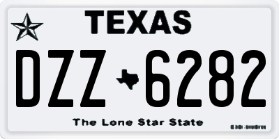 TX license plate DZZ6282