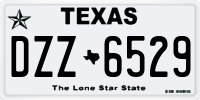 TX license plate DZZ6529