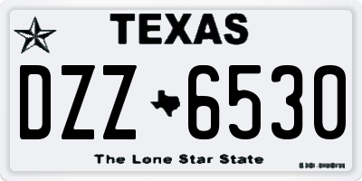 TX license plate DZZ6530