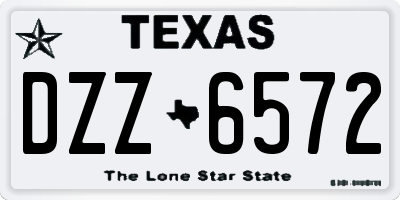 TX license plate DZZ6572