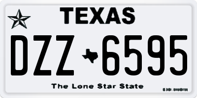 TX license plate DZZ6595