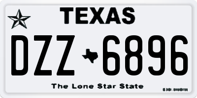 TX license plate DZZ6896