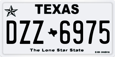 TX license plate DZZ6975