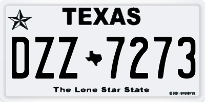 TX license plate DZZ7273