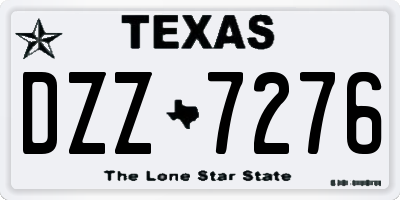 TX license plate DZZ7276