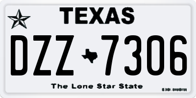 TX license plate DZZ7306