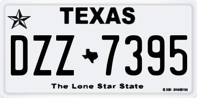 TX license plate DZZ7395