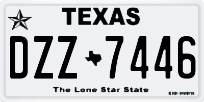 TX license plate DZZ7446