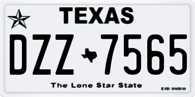 TX license plate DZZ7565