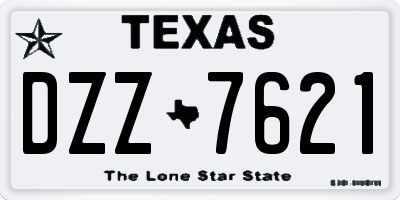 TX license plate DZZ7621