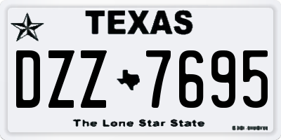 TX license plate DZZ7695