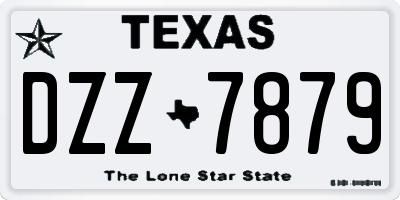 TX license plate DZZ7879