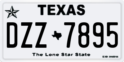 TX license plate DZZ7895