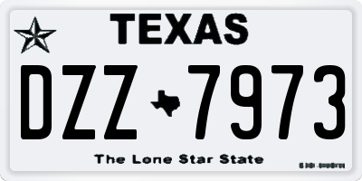 TX license plate DZZ7973