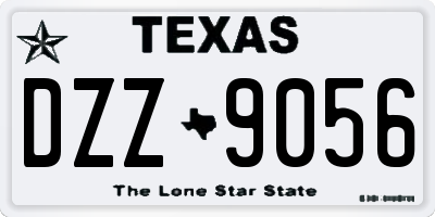 TX license plate DZZ9056