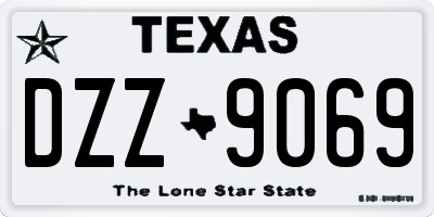 TX license plate DZZ9069