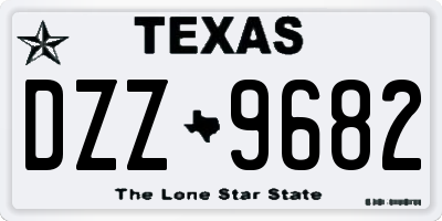 TX license plate DZZ9682