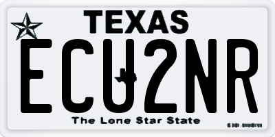 TX license plate ECU2NR