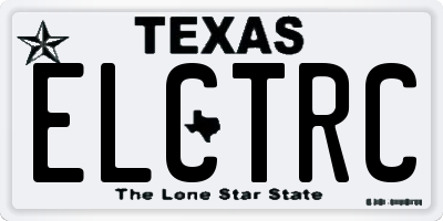 TX license plate ELCTRC