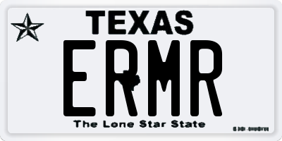 TX license plate ERMR