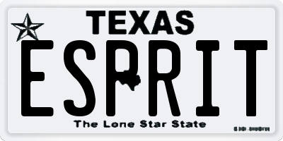 TX license plate ESPRIT