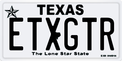 TX license plate ETXGTR