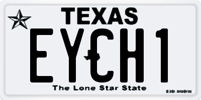 TX license plate EYCH1