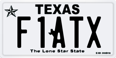 TX license plate F1ATX