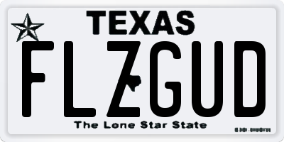 TX license plate FLZGUD